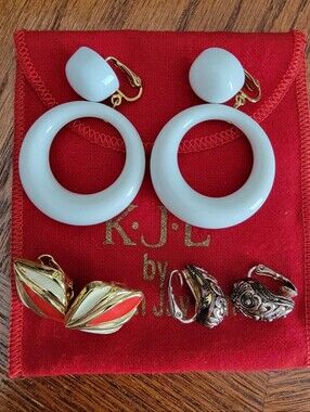 3 Pairs of Clip-On Earrings